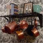 Rainsford & Gale Epicure Iron Wall Pot Rack Set (2 Pieces)