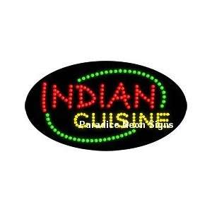 Indian Cuisine LED Sign (Oval) 