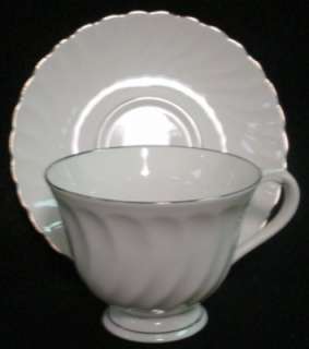SYRACUSE china WEDDING RING pattern CUP and SAUCER Set  