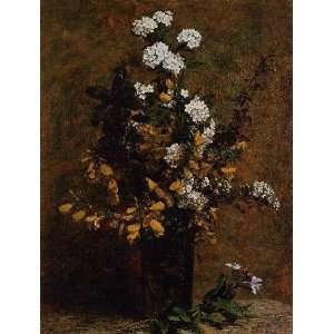   name Broom and Other Spring Flowers in a Vase, By Fantin Latour Henri