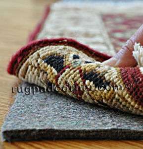 x10 Superior Recycled Thick Jute Felt Rug Pad  