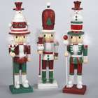 ksa pack of 6 hollywood wooden christmas nutcrackers with snowman