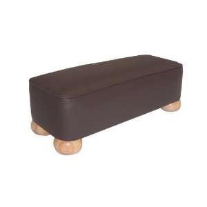  WalnutVinyl Small Footstool