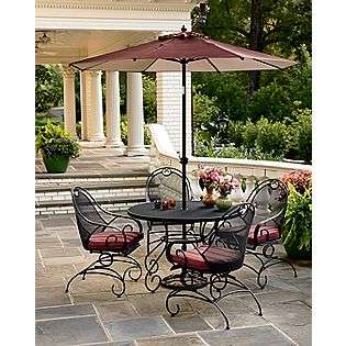 Stanton 5 Pc. Wrought Iron Dining Set  Country Living Outdoor Living 