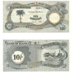  Biafra ND (1968 69) 10 Shillings, Pick 4 