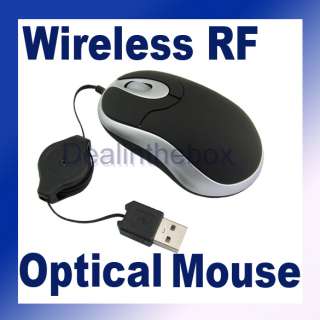 Mini USB Retractable Optical Scroll Wheel Mouse for PC  