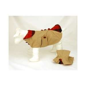  Camel Dogs Raincoat with Hat (Large)