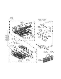 Lg Dishwasher Rack assy Parts