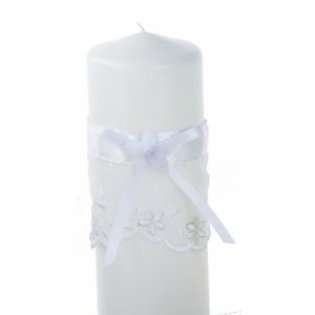 Jamie Lynn Wedding Tessa Collection Unity Candle, 3 by 9 Inch Pillar 