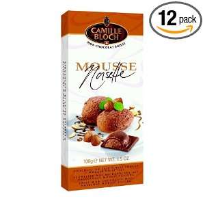 Camille Bloch Milk Filled with Hazelnut Mousse 3.5 Ounce Bars (Pack of 