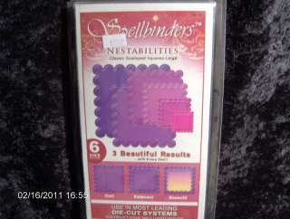 Spellbinders S4 127 Classic Scalloped Squares Large  