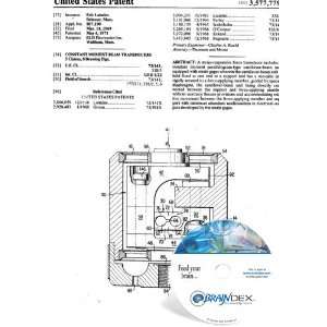  NEW Patent CD for CONSTANT MOMENT BEAM TRANSDUCERS 