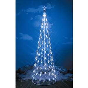  String Light Christmas Cone Tree in White