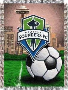 Seattle Sounders FC MLS Soccer Tapestry Throw Blanket  