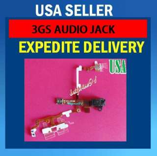 iPhone 3GS Volume Flex Cable BLACK   Headphone Audio Jack Power 