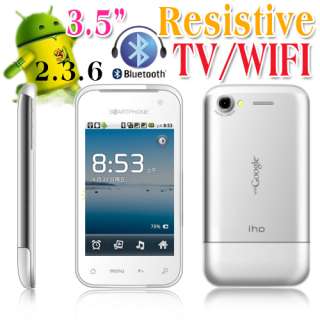   WIFI/Analog TV/JAVA/FM/Bluetooth Resistive Smart Cell Phone L621 Black