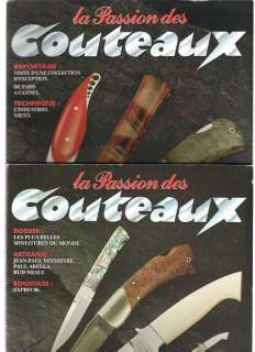 FRENCH THE PASSION OF KNIVES 1996 2 ISSUES  