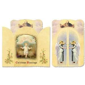  Catholic Christian Baby Jesus Saint Benedict Holy Prayer Card Shrine 