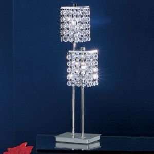   Pyton 2 Light Table Lamp by Eglo  R200732   Chrome