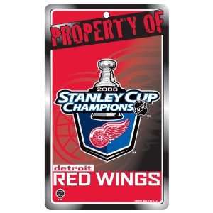  Detroit Red Wings 2008 Stanley Cup Champions Plastic 