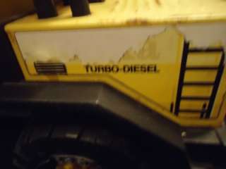Vintage Yellow Tonka Metal Dump Truck   Turbo Diesel  