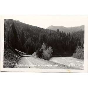 1950s Vintage Postcard Salmon River and Highway 93 near Clayton Idaho