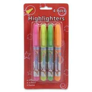 Highlighter Pen 4 Piece Assorted Case Pack 36