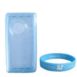 Flip Mino HD 2nd generation TPU Silicone Blue Skin + Wristband