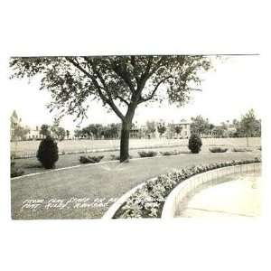  View of Parade Ground Fort Riley KS Real Photo Postcard 