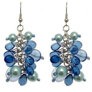  Acosta Jewellery   Blue Crystal Bead & Aqua Faux Pearl 