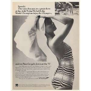  1978 Pam Gergely Speedo Swim Suits Swimmers Print Ad 