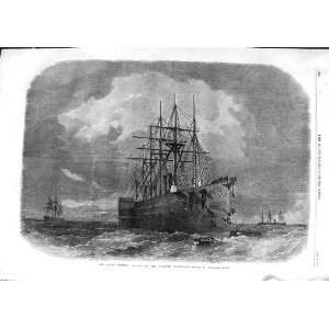    1866 Great Easter Ship Atlantic Telegraph Cable Art
