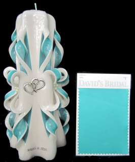 SILVER HEARTS Wedding Unity Candle   PERSONALIZED  
