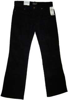 Polo Jeans Co. Ralph Lauren Womens Stretch Corduroy pants Black NWT 