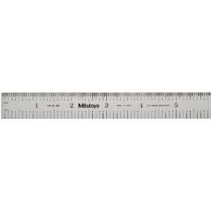 , Steel Rule, 6/150mm ( 1/10, 1/50, 1mm, 0.5mm), 3/64 Thick X 3/4 