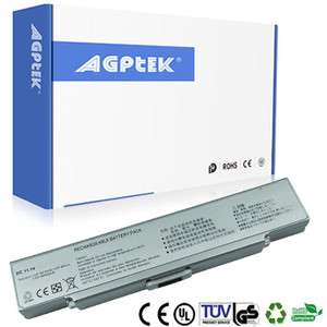 Battery for Sony VGN CR220E VGP BPS9/S VGN AR520 Silver  