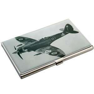  WW2 Supermarine Spitfire Business Card Holder Case Office 