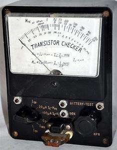 Vintage Transistor Checker Meter  