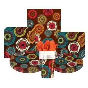 Modern Motif Deluxe Party Supplies Pack Including Plates 