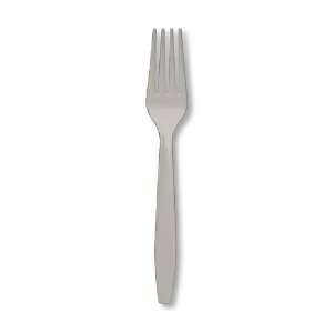  Silver Gray Plastic Forks   600 Count Health & Personal 