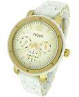   Light beige Round Dial White/gold Plastic/metal Womens Watch  