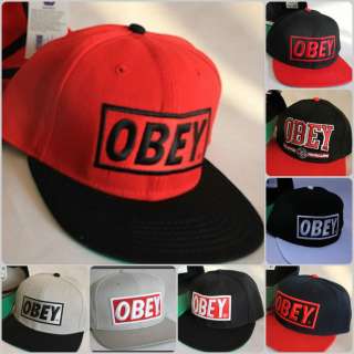   new OBEY snapbacks baseball hip hop street dancing peaked Cap/Hats UK0