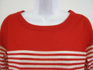 CARDIGAN Red White Stripe Long Sleeve Shirt Top Sz M  