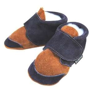   Shoes Hopper Suede Baby Shoes in Tan/Navy (Size1(0 6M) 4) Baby