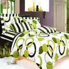 Blancho Bedding   [Artistic Blue] Luxury 4PC Mini Comforter Set Combo 