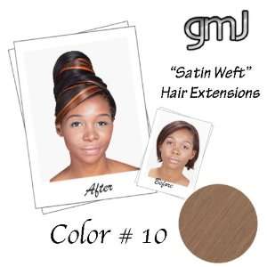 Satin Weft   Silky Straight Weave   (18   Color# 10   Almond   Ash 