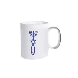 Messianic Seal Roots Symbol Designer Mug (12oz)  Kitchen 