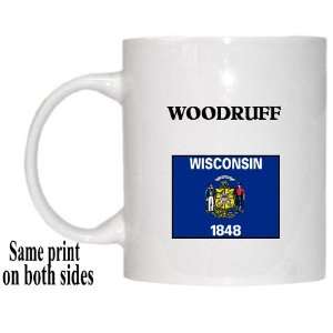    US State Flag   WOODRUFF, Wisconsin (WI) Mug 