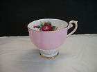 Vintage ROSLYN Pink Fine Bone China Tea Cup With Gold Gilt Trim # R344