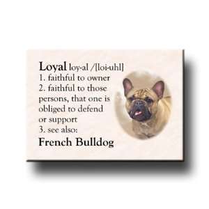  French Bulldog Dictionary Loyal Fridge Magnet No 3 